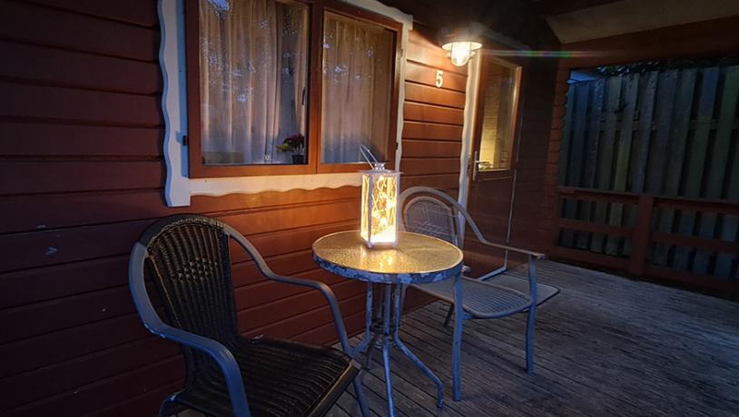 Julestemning, hytter Foldingbro Camping