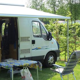 Autocamperpladser på Holme Å Camping